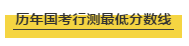 國考行測各個模塊考多少分才能進面試？