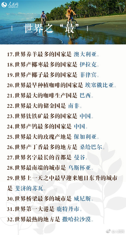 2019年公務(wù)員考試100道地理常識(shí)題，收藏！